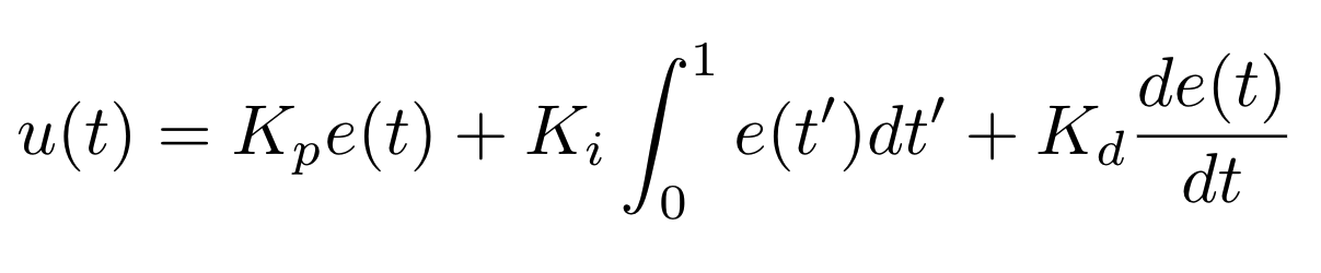 PID control equation